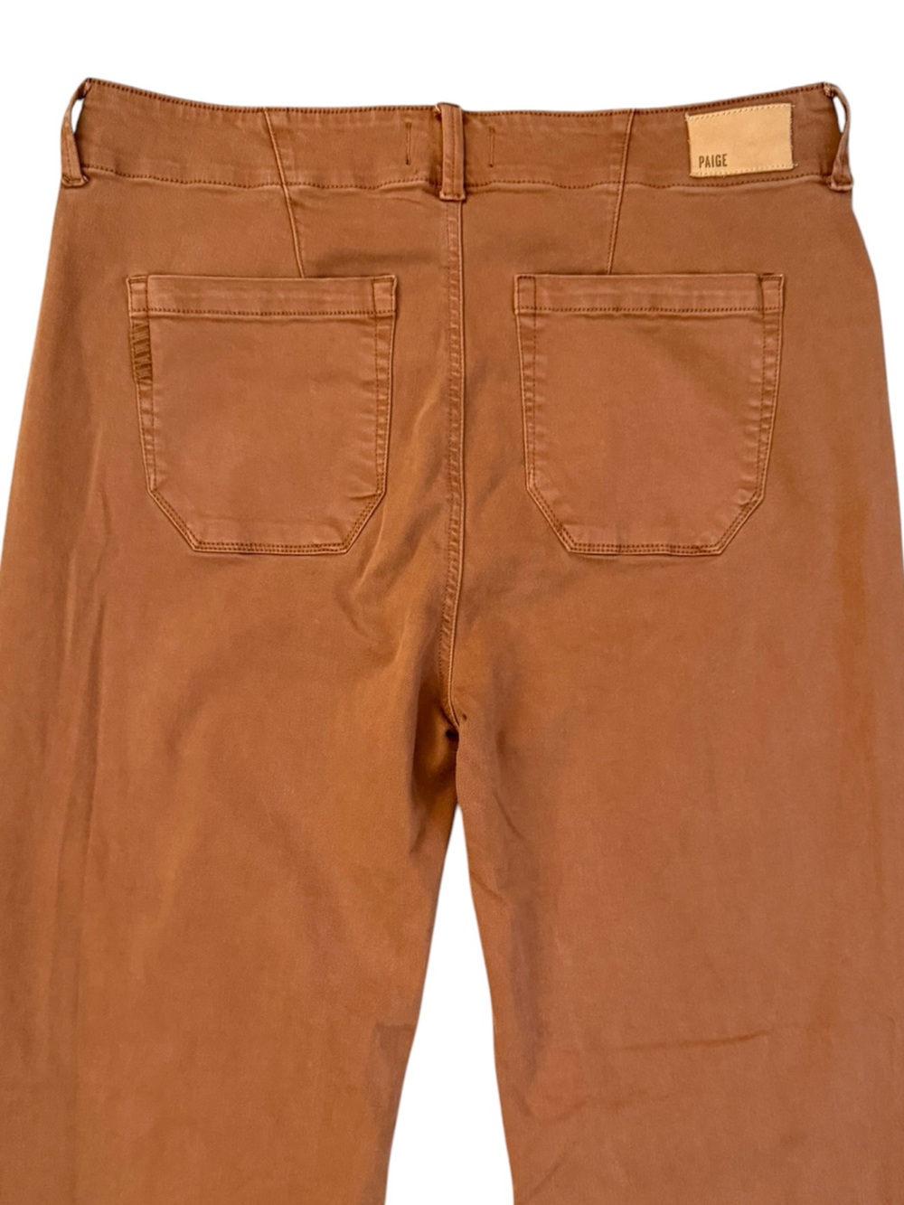 PAIGE Brooklyn High Rise Wide Leg Pants 32 (34x30.5) Vintage Mocha Bisque - Picture 6 of 16